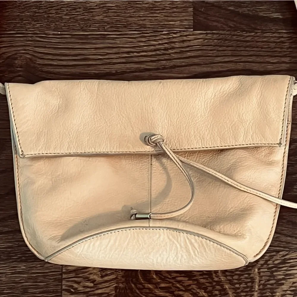 Lucky Brand Light Tan Leather Crossbody Bag - Picture 3 of 13